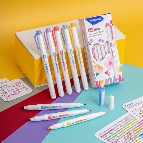 Bút dạ quang màu Morandi Hi! Line Thiên Long HL-024 - Công nghệ